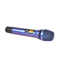 Sistem Mikrofon Nirkabel UHF Profesional Vason M60 dengan Baterai AA Konektor XLR 100 Saluran untuk Karaoke