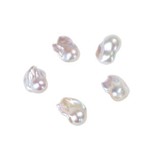 Perles de sirène blanches d'eau douce naturelles en gros, forte luminosité, forme irrégulière, matériaux faits à la main pour le bricolage - Product Image 5