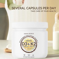 Fabricants de suppléments OEM Capsules de vitamine D3 K2 de haute qualité Softgel végétalien pour le soutien immunitaire