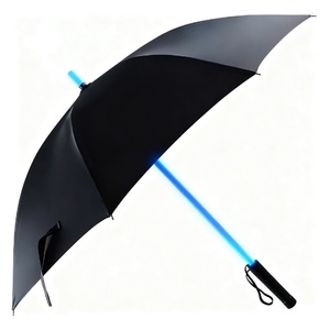 Parapluie LED Lumineux Glow Dark à 7 Couleurs Changeantes, Tige Coupe-Vent, Imperméable, Conception Tout-en-un, Sunny Kinte SK-I003, Parapluie de Golf - Product Image 1