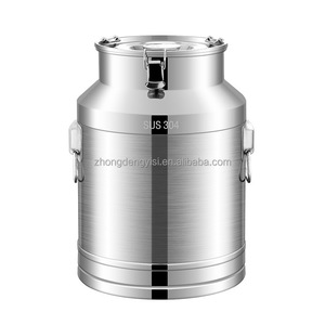 Fût de transport en acier inoxydable de 15L à 125L pour lait, miel et huile alimentaire, avec couvercle – Fournisseur d'usine - Product Image 3