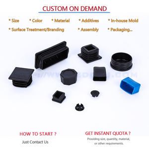 Tùy chỉnh đúc chất lượng cao nhựa cao su End mũ cho Ống Vuông - Product Image 5