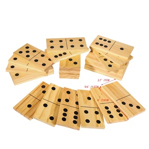 EASTOMMY – ensemble de dominos en bois, boîte de rangement en bois de pin, jouet éducatif, motif de points noirs, 28 pièces, ET-235083 - Product Image 3