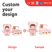 Poupée en peluche personnalisée avec emballage en boîte mystère, service OEM ODM pour projets de jouets design