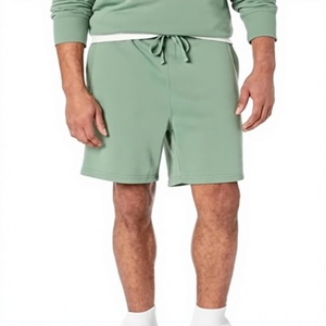 Pantalones Cortos Deportivos de Gimnasio para Hombre, OEM, de Felpa, Spandex/Algodón, Cintura Alta, Cierre con Cordón, Cómodos, Estilo Casual para Correr - Product Image 1