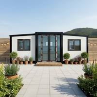 Maison conteneur extérieure personnalisée de 30 pieds, extensible, préfabriquée, moderne, pliable, portable, avec 3 chambres, pour appartement ou bureau
