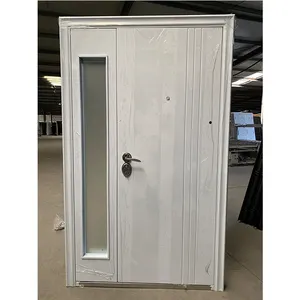 TECHTOP中国サプライヤーガラス付きモダンセキュリティスチール外装ドア