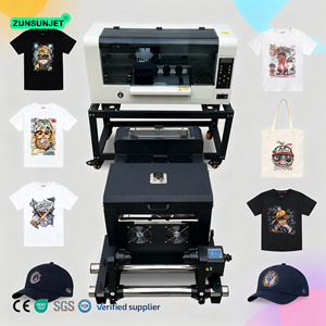 Imprimante DTF jet d'encre automatique double XP600 pour transfert direct sur film PET, petite format A3 (30cm) et A3+ (33cm), pour T-shirts et textiles - Product Image 1