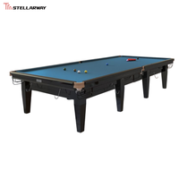 Mesa de Snooker de Diseño Moderno y Lujoso de 12 pies, Resistente a los Arañazos, Estructura Desmontable, Mesa de Billar Profesional para Interiores