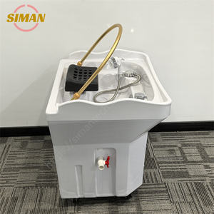 Tête thérapeutique mobile de bassin de shampooing de chauffage d'eau de Siman pour l'usage portatif de maison de soins infirmiers de salon de beauté de station thermale thaïlandaise avec le lit de cuvette - Product Image 6