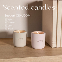 Bougie parfumée artisanale NOVA, sur mesure, promotionnelle, premium, aromathérapie, pour la maison, longue durée, 100% bio.