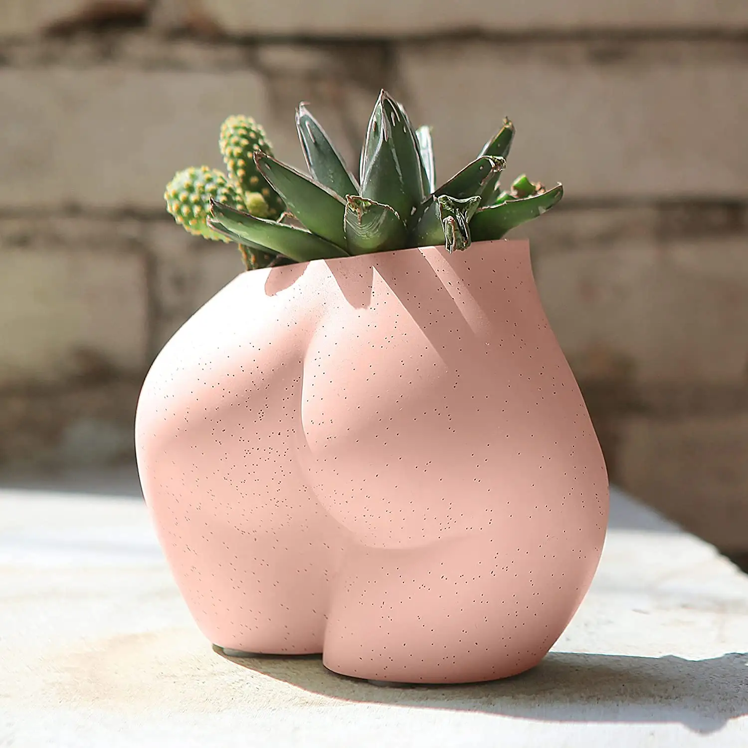 New Custom nude butt Boho Burn Bum Chic woman female Body bum shaped Ceramic Planter Flower Pot