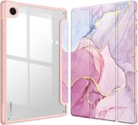 Coque personnalisée en marbre pour tablette Samsung Galaxy Tab S6 Lite 2024 avec porte-crayon et coque arrière SM-P625 SM-P620