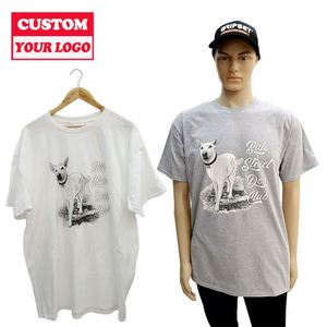 Camiseta con logotipo bordado personalizado para hombre, ropa de fabricante de China, camiseta de poliéster lavada de la isla Marshall - Product Image 3