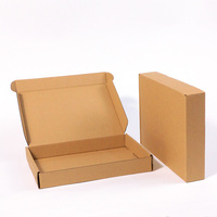 Échantillons gratuits 10x4x4 boîtes en carton de couleur marron boîte d'emballage pour emballage boîte postale violette