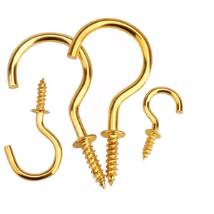 Iron Sheep's Eye Screw Hook Figure Eight Lamp Hook For Craft Diy Jewelry Making Standard Size Classic Style - Product Image 2
