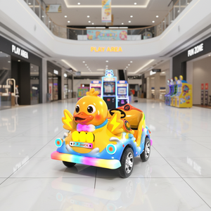 Voiture tamponneuse électrique 2 places Naughty Duck, 4 roues, <span class=keywords><strong>en</strong></span> fibre de verre, gonflable, pour parc <span class=keywords><strong>d</strong></span>'attractions, usage commercial intérieur/extérieur - Product Image 3