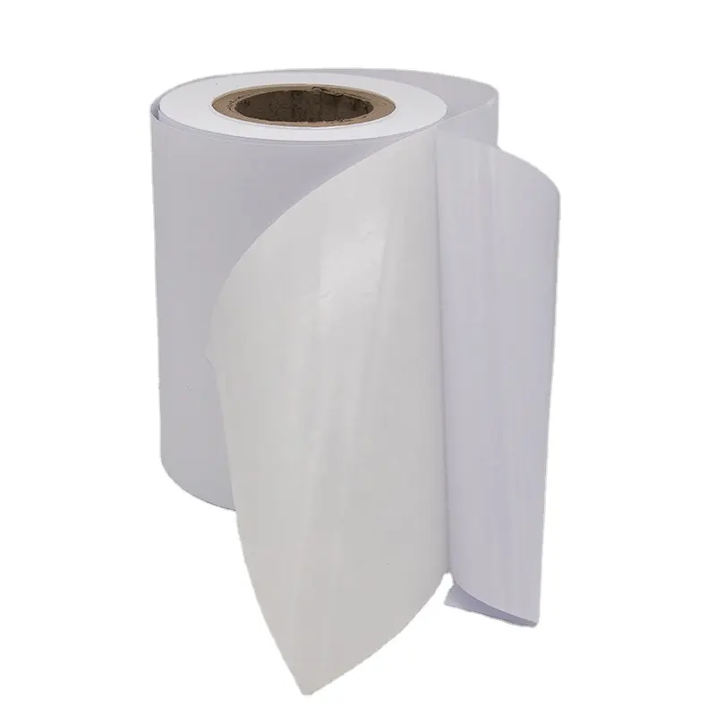 Etichetta autoadesiva fabbrica Woodfree adesivo di carta all'ingrosso Jumbo Roll può essere scritto adesivo rotolo di carta