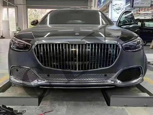 CLY ชุดคิตตัวถังสำหรับรถเบนซ์<span class=keywords><strong>2022</strong></span> <span class=keywords><strong>S</strong></span>,กันชนหน้ารถ <span class=keywords><strong>Maybach</strong></span> อัปเกรดระดับ W223กระจังหน้ากันชนหลังกันชนรถยนต์เคล็ดลับการประกอบดิฟฟิวเซอร์ด้านหลัง - Product Image 3