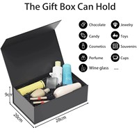 Boîtes pliantes en carton rigide personnalisées haut de gamme, doublées d'éponge, pour cosmétiques, aliments, électronique et cadeaux