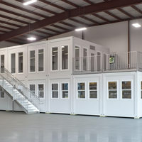 Escalier extérieur professionnel OEM pour maison préfabriquée modulaire à 2 étages, à assemblage rapide, écologique et économique, pour les travailleurs de la construction