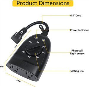 ETL-Zertifizierung Amerikanisches Kabel Elektronischer <span class=keywords><strong>Timer</strong></span> für Stromkabel Steckdose Automatische Abschaltung Leckschutz - Product Image 5