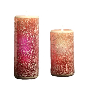 Chine marché en gros poids: 475g/615g Blanc chaud de bougie de flamme de scintillement led - Product Image 1