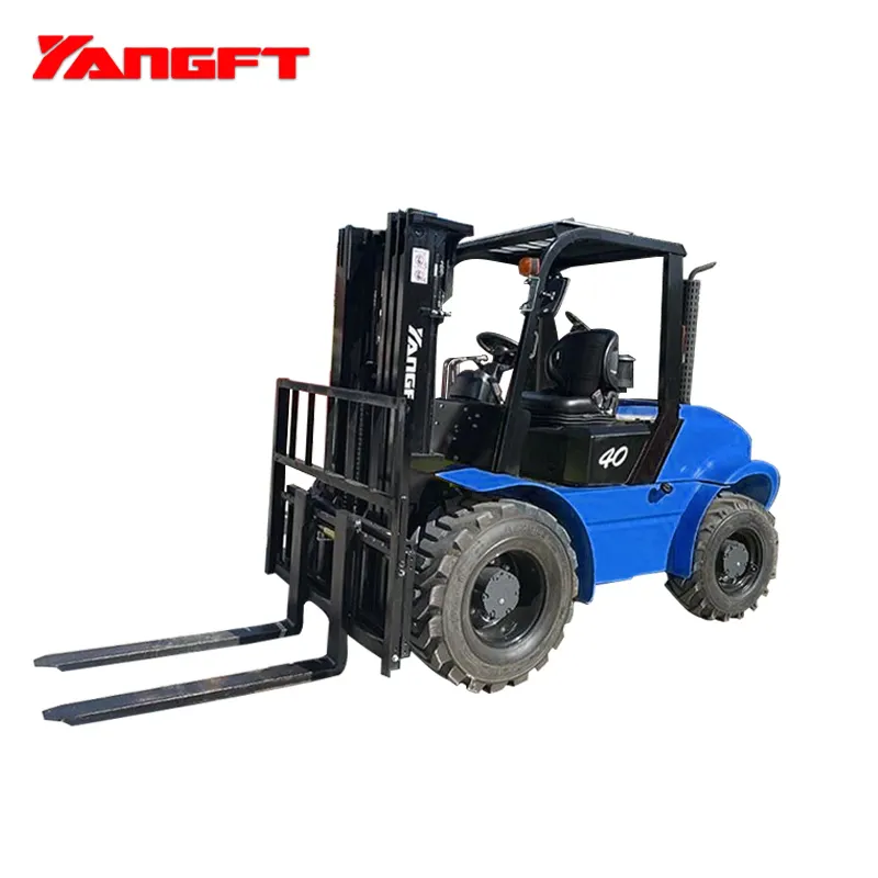 YangFT CPCD-60 4wd forklift produsen Cina 5 Ton truk penanganan mesin forklift semua medan tugas berat untuk dijual