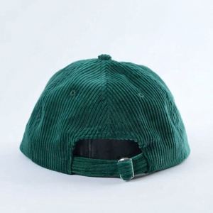 Nouvelle casquette snapback unisexe de haute qualité, à profil bas, en velours côtelé, avec logo brodé, 5 panneaux, visière légèrement incurvée, personnalisable - Product Image 5