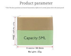 Nhà cung cấp vuông Acrylic điền chai 5ml Mỹ phẩm dán chai sang trọng sơn móng tay container acrylic nhựa Kem rõ ràng Jar - Product Image 6