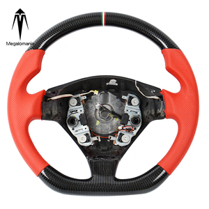 Volante in fibra di carbonio per <span class=keywords><strong>Maserati</strong></span> Grancabrio <span class=keywords><strong>Granturismo</strong></span> 4.2 4.7 ruota in fibra di carbonio 2011 2004 Custom - Product Image 6
