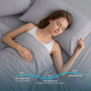 Couette Rafraîchissante en Fibre Naia Q-Max 0.46 – Couverture d'Été pour Nuits Chaudes et Soulagement des Sueurs Nocturnes – Literie Double Face Anti-Humidité - Product Image 5