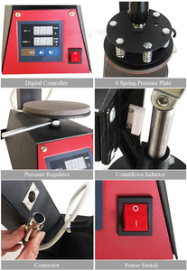 Máquina de Prensa de Calor Semiautomática para Cerámica DigiHeat, Placas para Sublimación y Calor HY-08, Máquinas de Prensa de Calor para Platos de Comida - Product Image 6