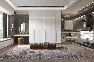 <span class=keywords><strong>Armario</strong></span> Moderno Independiente sin <span class=keywords><strong>Puertas</strong></span>, Diseño que Ahorra Espacio, para Sala de Estar y Uso Hospitalario, Color <span class=keywords><strong>Blanco</strong></span> - Product Image 2