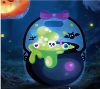 Pochette transparente compressible en forme de citrouille, sacs cadeaux transparents en forme de citrouille, cadeau de fête anti-stress pour enfants à l'Halloween