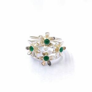 แหวนออนิกซ์สีเขียว แหวนเงินแท้ 925 แหวนพลอย แหวนออนิกซ์สีเขียว งานแฮนด์เมด คอลเลคชั่นแหวนสวย แหวนเงิน เครื่องประดับเงิน ราคาขายส่ง - Product Image 5