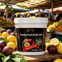 Lotlong Professionele Fabriek Op Maat Gemaakte Gezonde Rauwe Passievruchtenpuree Jam voor Restaurant & Bakkerij Groothandel