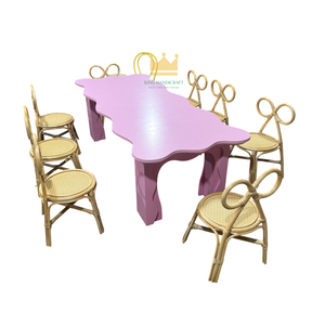 Sillas Infantiles de Mimbre Hechas a Mano, Suministro de Fábrica, para Fiestas de Cumpleaños y Eventos, Muebles Infantiles de Mimbre Natural al por Mayor - Product Image 3