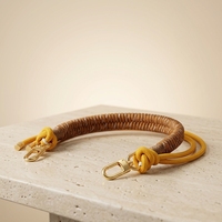 Poignée de sac nouée tendance 2026, sangle de sac tissée de luxe, poignée supérieure en macramé pour sacs à main pour femmes, poignée de remplacement en corde de créateur