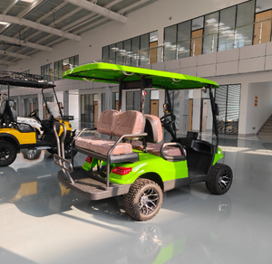 Voiturette de golf électrique 4 places à toit ouvert, véhicule utilitaire, transporteur de passagers 3 places pour complexe hôtelier, parcours de golf, parking - Product Image 5