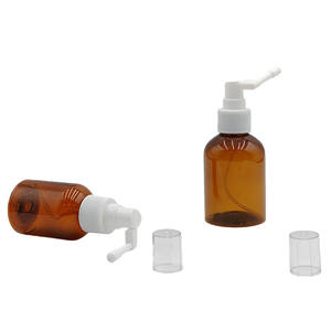 スプレーポンプ鼻スプレー,50mlアンバー旅行プラスチックペットポータブルスプレーボトル - Product Image 1
