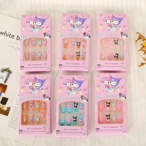 Uñas postizas Hello Kitty, 12 piezas, pegatinas de uñas para niños, diseños divertidos para hacer tú mismo - Product Image 2