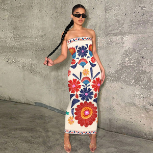 Ropa de Mujer, Verano 2026, Nuevo Vestido con Tirantes Estampado, Estilo Vacacional, Elegante y Moderno - Product Image 2