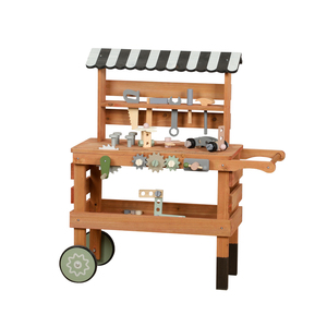 <span class=keywords><strong>Jouet</strong></span> d'établi en <span class=keywords><strong>bois</strong></span> de qualité supérieure pour enfants avec des outils réalistes pour le jeu de simulation et le développement des compétences de la petite enfance - Product Image 1