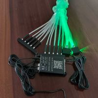 Kits de fibres optiques pour voiture V8+10 Star+shooting Star 16W RGBW, mini kits de fibres optiques avec télécommande RF et contrôle par application pour voiture