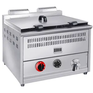 commercial fryers chips frying machine Kitchen equipment 5 tubes deep fryer Industry gas fryers