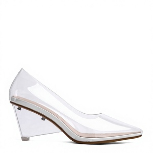 Zapatos de Tacón Alto de PVC Transparente para Mujer, Zapatos de Vestir con Plataforma, Zapatos de Novia para Boda, Verano - Product Image 4