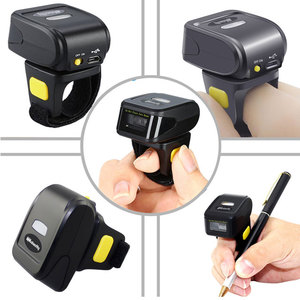 Symcode MJ-R30 Mini lecteur <span class=keywords><strong>de</strong></span> codes-barres USB sans fil Portable Ring Wearable 1D/2D <span class=keywords><strong>QR</strong></span> Light Feature Scanning <span class=keywords><strong>Application</strong></span> - Product Image 1