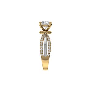 Anillo de Diamante Cultivado en Laboratorio con Corte Súper Redondo, Anillos de Oro de 9kt, 14kt, 18kt para Anillos de Compromiso para Mujer - Product Image 3