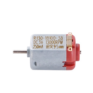 맞춤형 3-24V 브러시 고속 2500-28000rpm 큰 토크 강력한 자력 130 모터 DIY 장난감 전기 자전거 팬 - Product Image 5